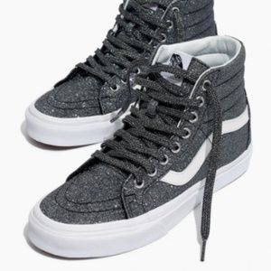 Vans Unisex SK8 High-Top Sneakers in Black Glitter